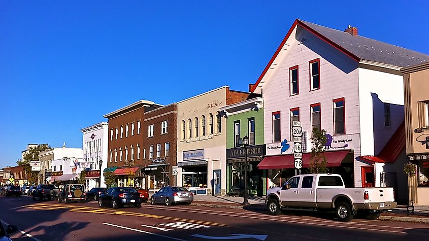 Downtown Aurora, New York,