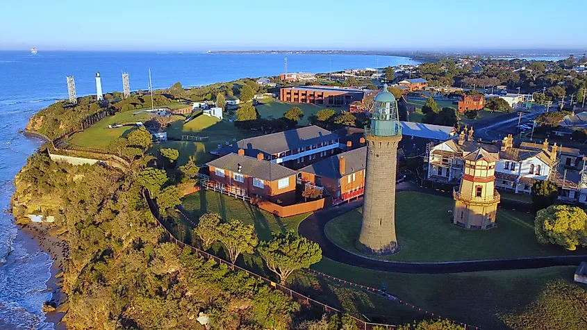 Fort Queenscliff Lighthouse in Queenscliff, Victoria.
