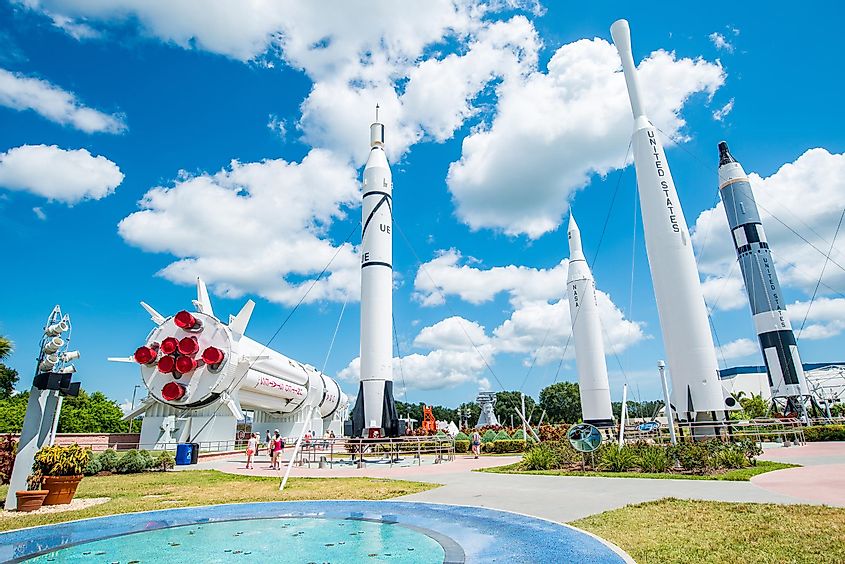 Kennedy Space Center Rocket Garden view 