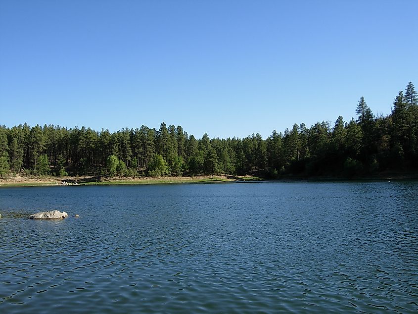 Goldwater Lake — a reservoir formed by a dam on Bannon Creek, located in Yavapai County, south of Prescott, in north-central Arizona.