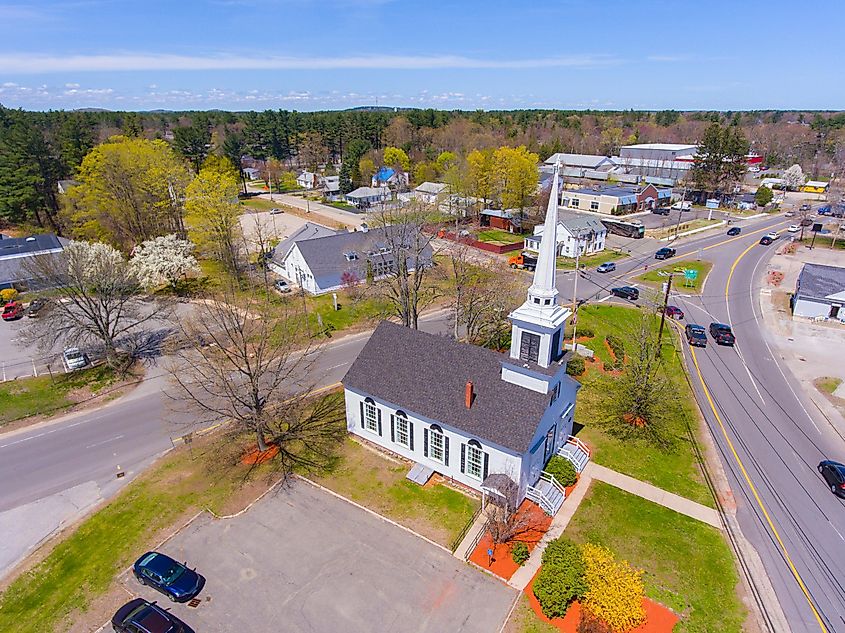 Main Street in Seabrook, New Hampshire.