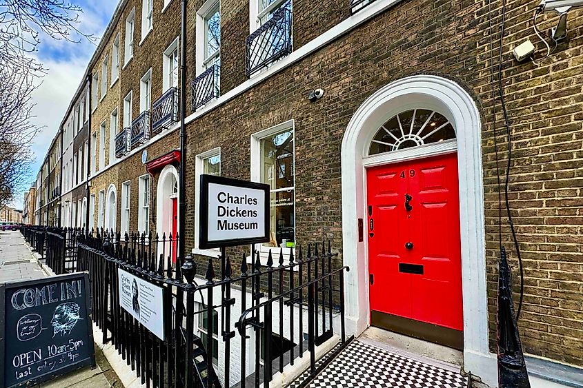 The Charles Dickens Museum exterior Image credit Bryan Dearsley