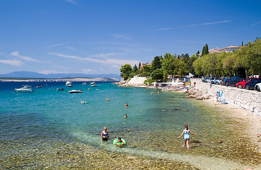 Beautiful seaside at Crikvenica, Croatia.
