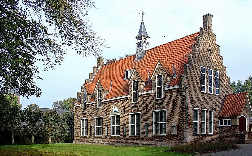 The town hall of the former municipality of Sleen, Netherlands.