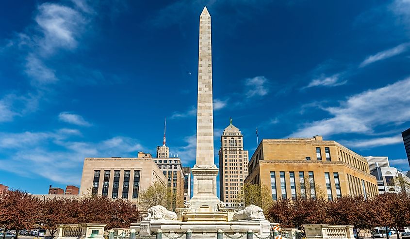 McKinley Monument on Niagara Square in Buffalo - New York.