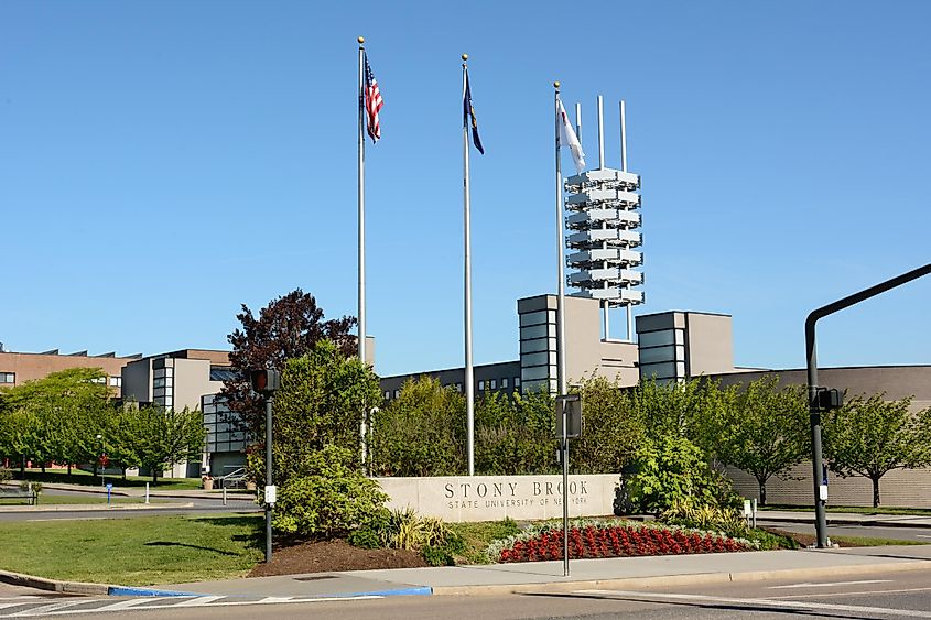 Stony Brook University Main Entrance, via Steve Cukrov / Shutterstock.com