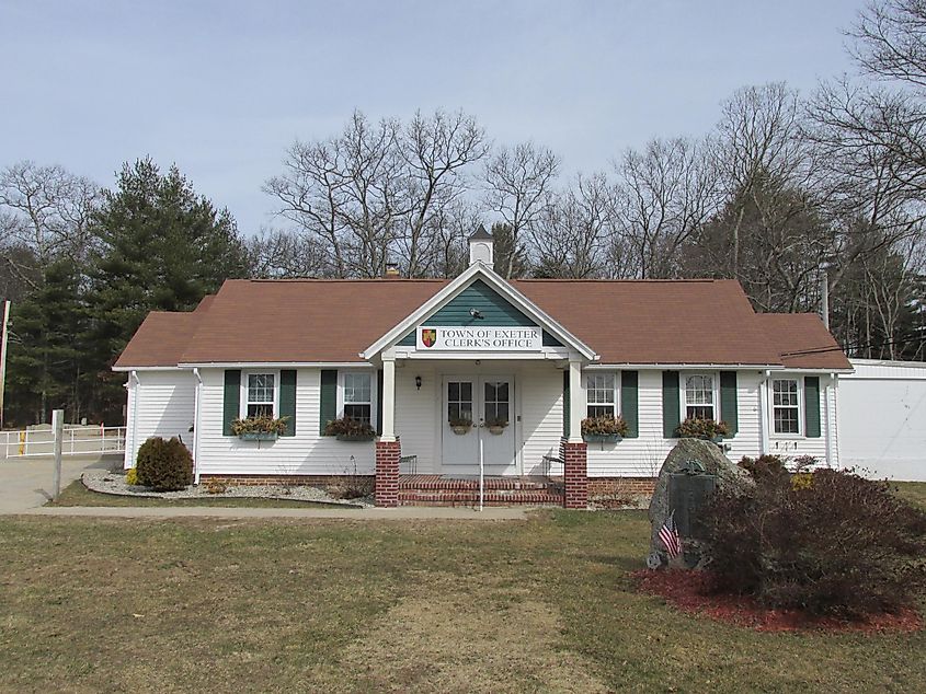 Town Clerk's Office in Exeter, Rhode Island.