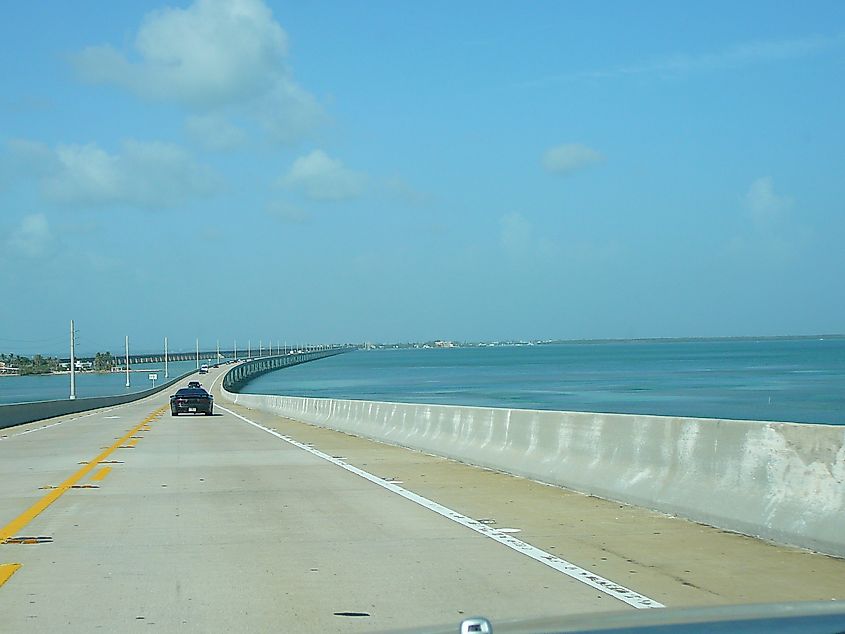 US 1 crossing Moser Channel along the Overseas Highway, Florida Keys