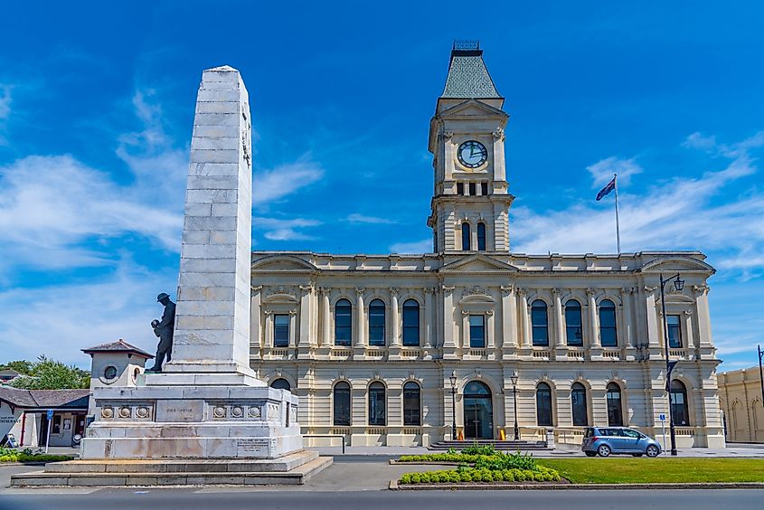 Waitaki district city council in Oamaru, New Zealand