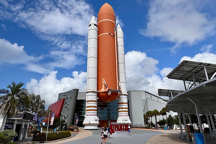 The Kennedy Space Center Visitor Complex on Merritt Island, Florida.