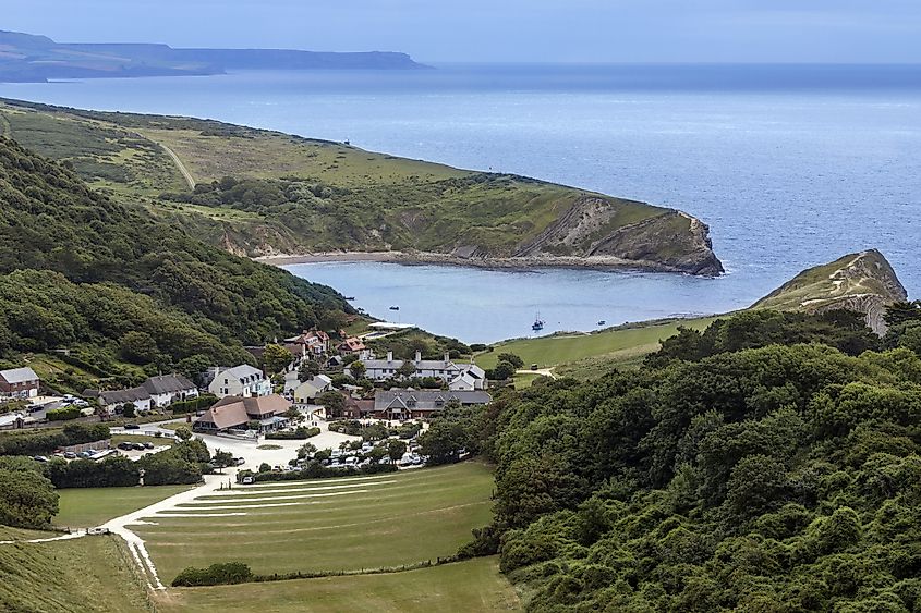 West Lulworth and Lulworth Cove, England (Steve Allen via Shutterstock)