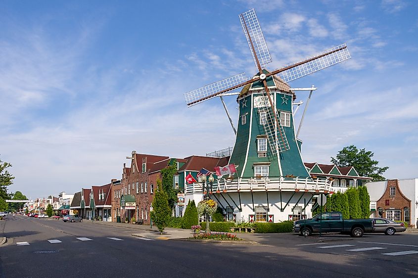 Dutch-style windmill in Lynden, Washington.