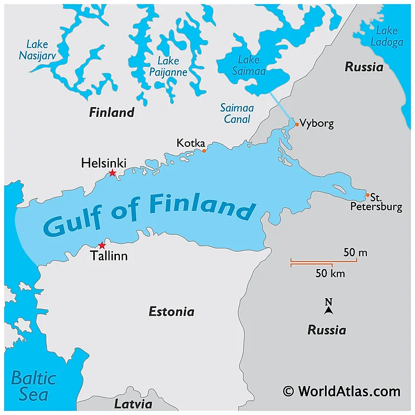 Gulf Of Finland - WorldAtlas