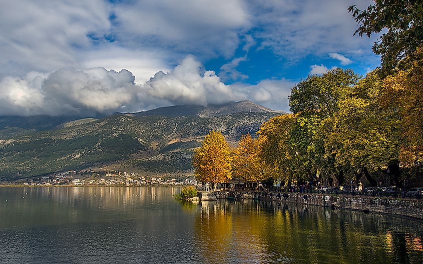 Ioannina City, view from the lake, via Greece-is.com