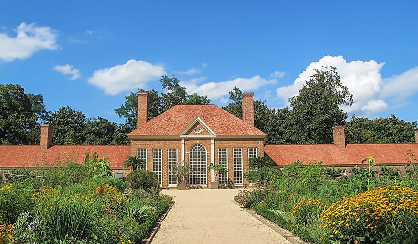 Greenhouse and Garden at Mount Vernon, Virginia