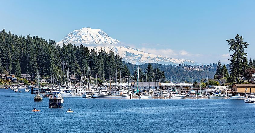 The charming town of Gig Harbor, Washington.