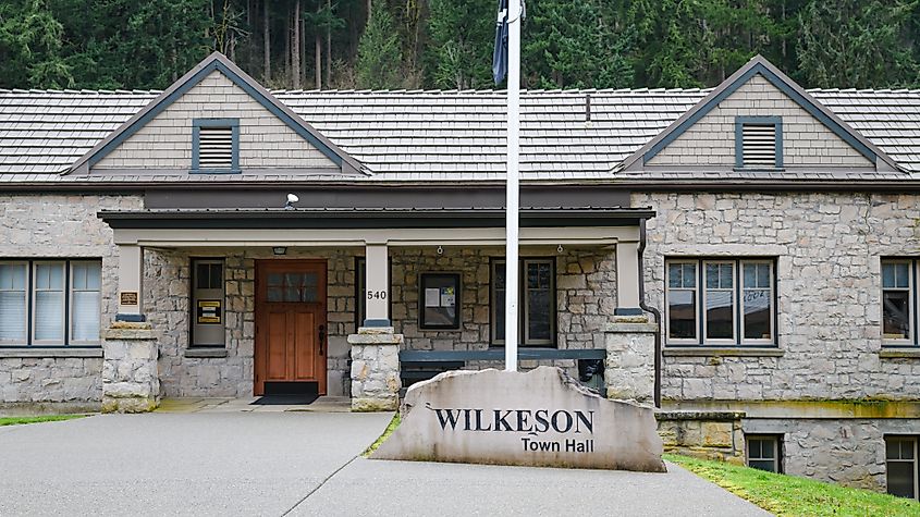 Wilkeson Town Hall in Wilkeson, Washington.