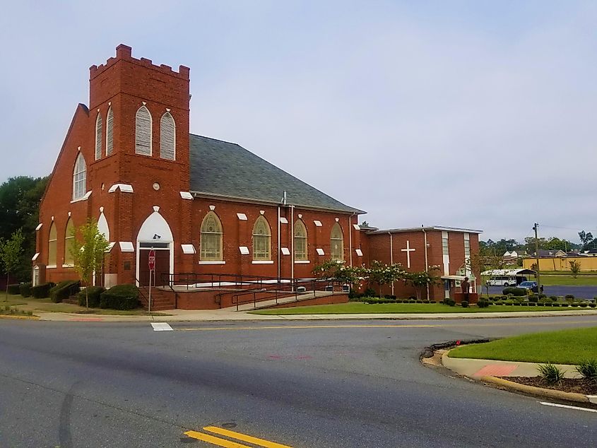 First African Baptist Church in Dublin, Georgia, notable for being the location of Martin Luther King's first public speech.
