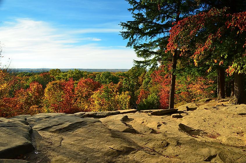 The Ledges Overlook in the Cuyahoga State Park, Ohio.