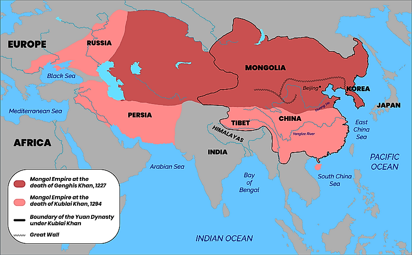 Mongolian Empire Map