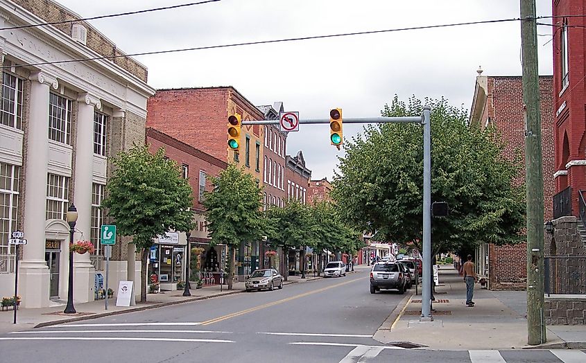 Downtown Hinton in West Virginia