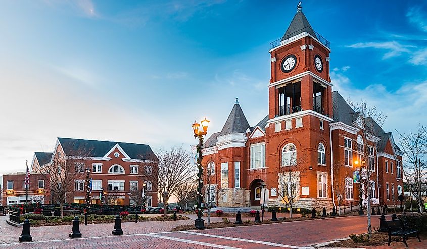 Town square in Dallas, Georgia.