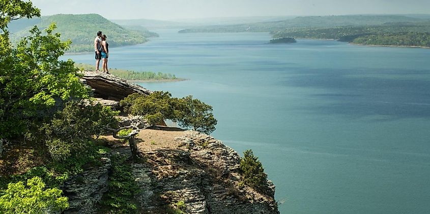 Aerial view of Fairfield Bay, Arkansas, via https://www.arkansas.com/fairfield-bay