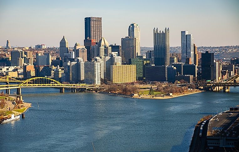 Pittsburgh, Pennsylvania, where the Ohio River begins