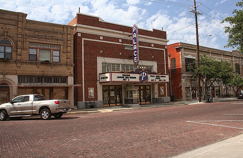 Historic Palace Theater located in downtown Corsicana, Texas