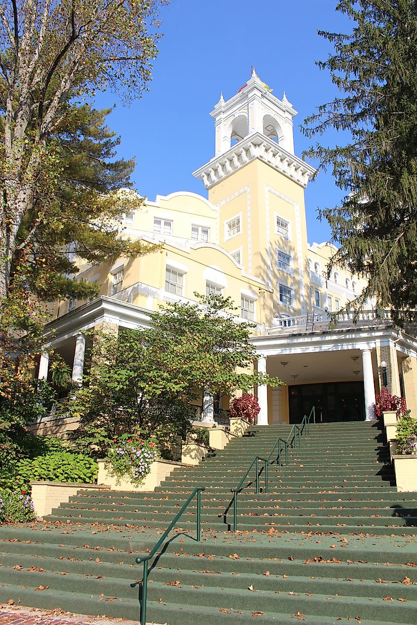Historic West Baden Springs Hotel in French Lick, Indiana. Editorial credit: Genevieve Borden / Shutterstock.com