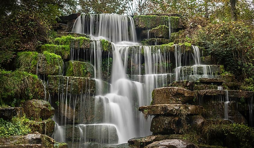 Tuscumbia, Alabama Spring Park Water Fall Long Exposure