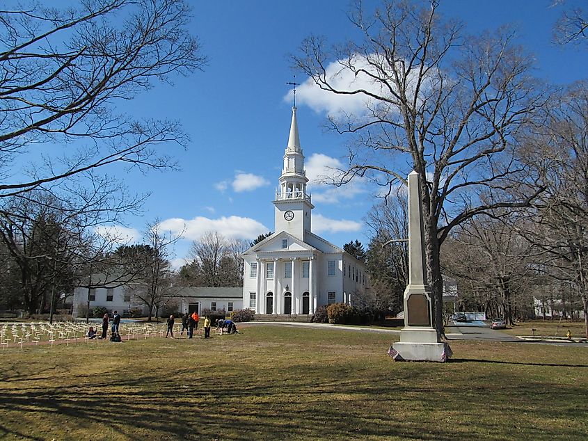 First Congregational Church, Cheshire Connecticut This is an image of a place or building that is listed on the National Register of Historic Places in the United States of America. 