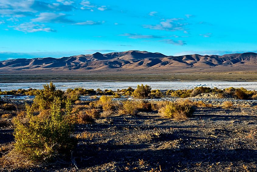 Scenic vistas along US Highway 50 near Fallon, Nevada