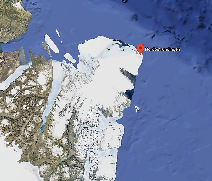 Nordostrundingen, Greenland. Image Credit: ©2024 Google