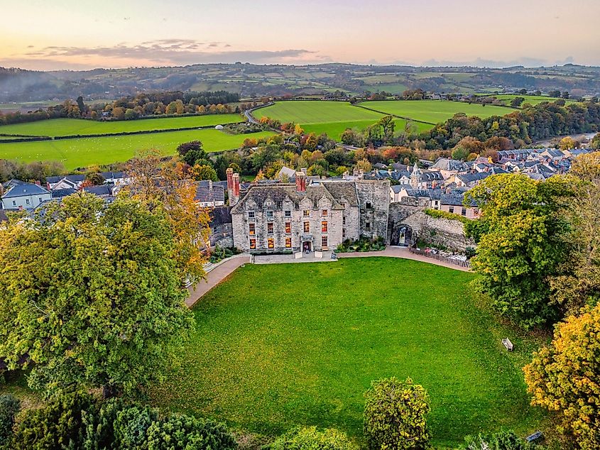 Hay Castle in Hay on Wye, Wales
