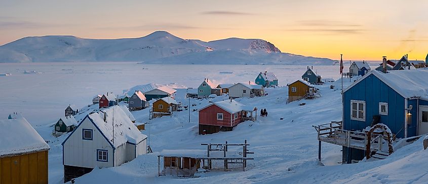 Greenlandic Inuit village, Melville Bay