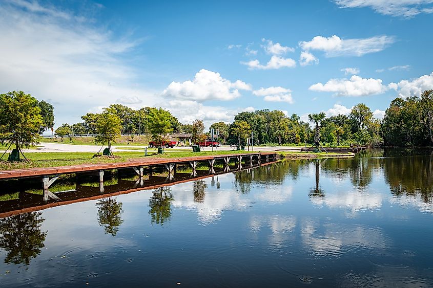 Boating near Lakeshore Ramp on Lake Eustis