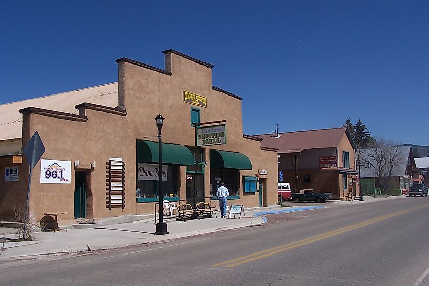 A shopping mall in Chama, New Mexico.