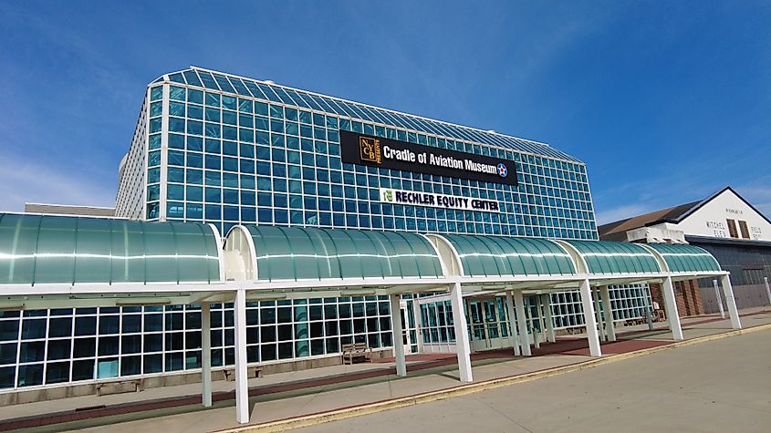 Exterior of the Cradle of Aviation Museum.