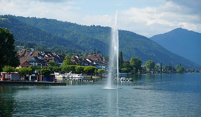 Landscape around Zug, Switzerland.