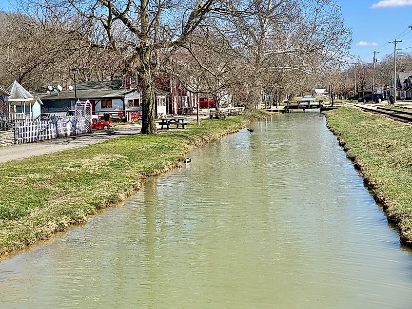 Whitewater Canal in Metamora, Indiana.