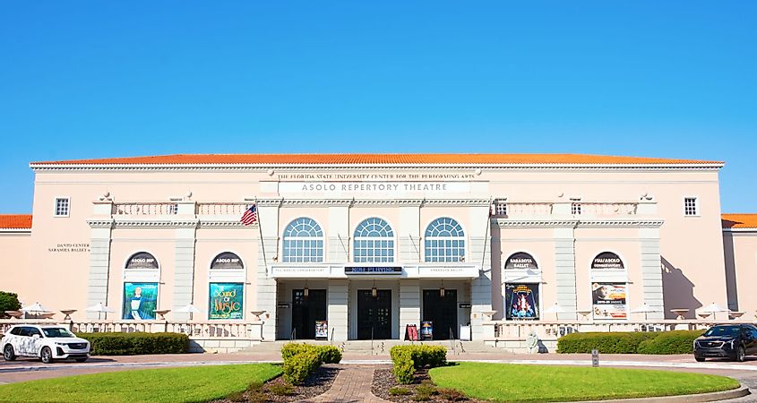 Exterior of the Asolo Repertory Theatre in Sarasota, Florida