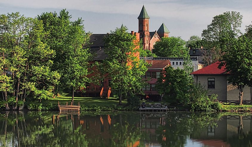 View of the First Presbyterian Church of Seneca Falls