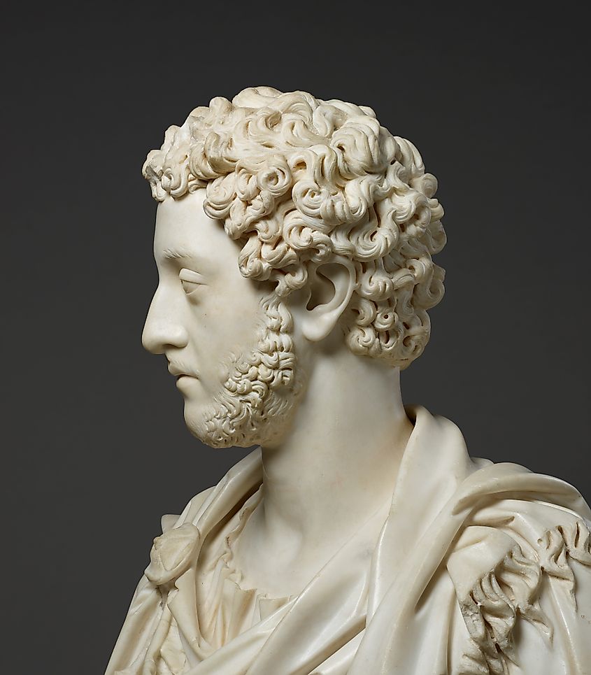 Commodus bust side view, 180-185 AD