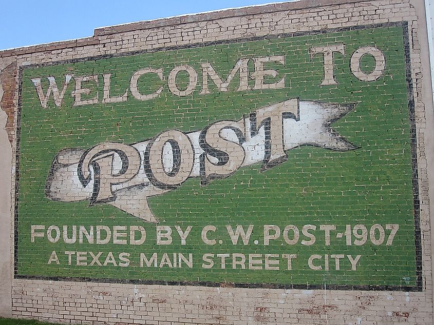 Welcome to Post, Texas.