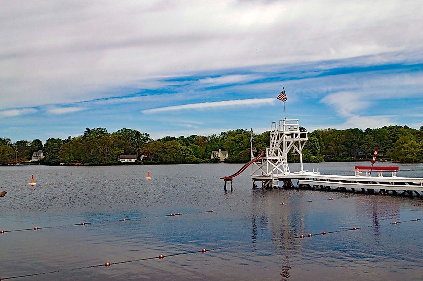 Summer day on lake Quinsigamond