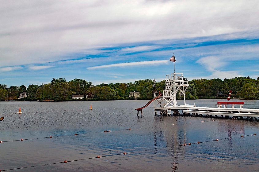 Summer day on lake Quinsigamond