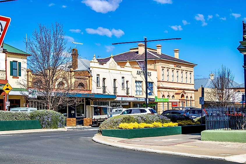 Main Street in Glen Innes, New South Wales.