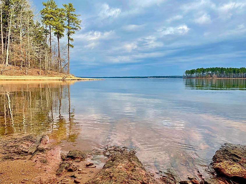 Pristine waters, Jordan Lake, North Carolina.