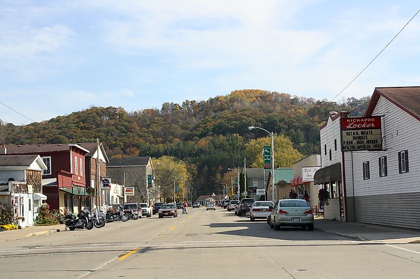 Downtown Gays Mills, Wisconsin